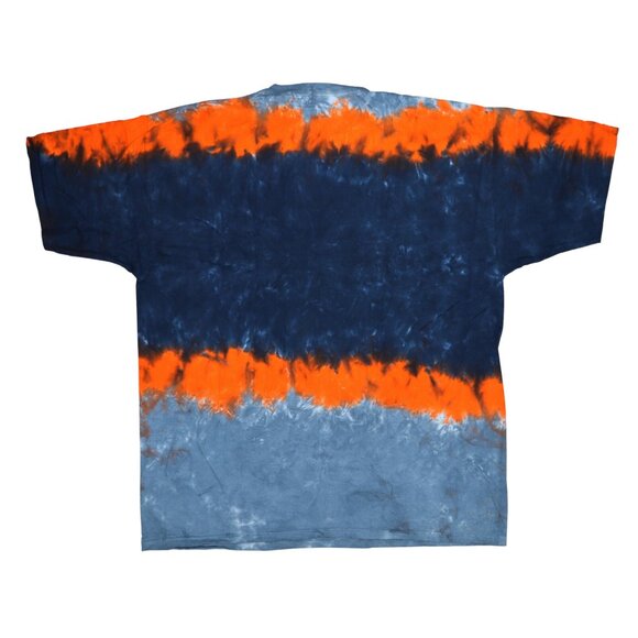 Denver Broncos NFL Liquid Blue Tie Dye Horizon Crew Neck T-Shirt NWT - Picture 2 of 2